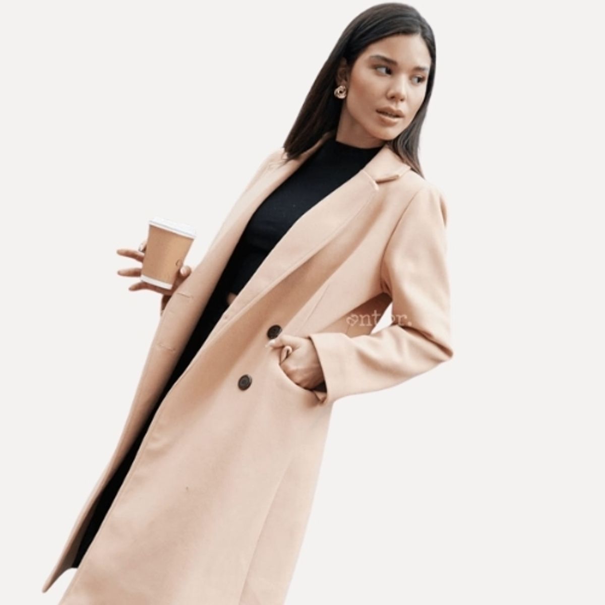 ANTAR - SACO PAÑO MUJER  MANGA LARGA