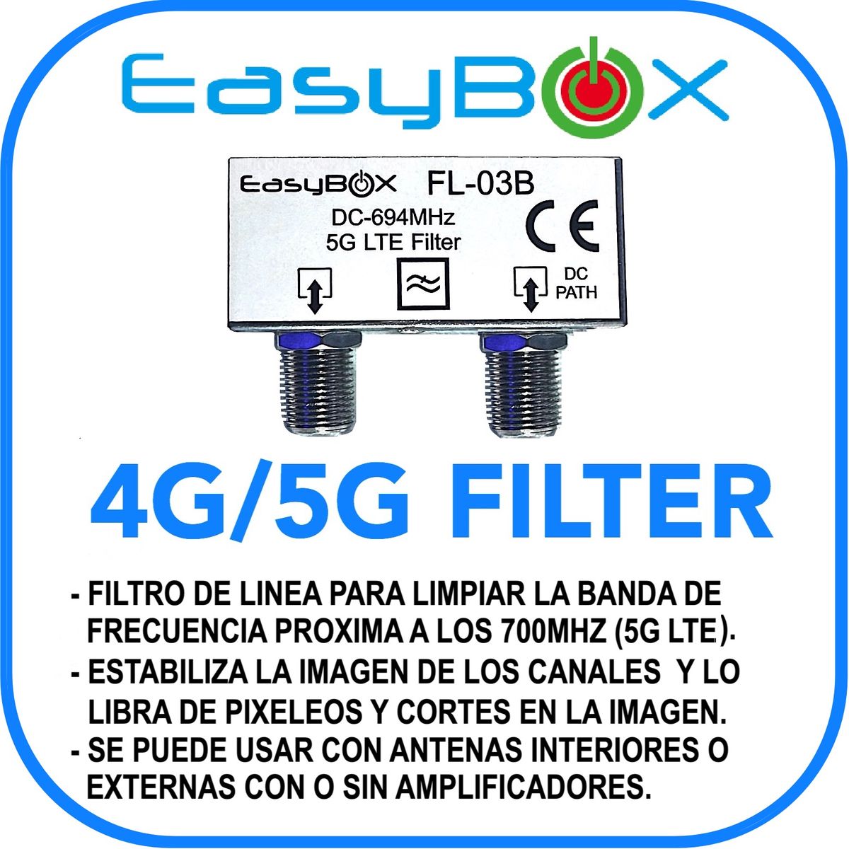 B BOX - Filtro 5g estabilidad TELEVISION DIGITAL