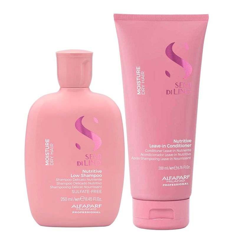 ALFAPARF MILANO - ALFAPARF Semi Di Lino Nutritive Shampoo 250 ml + Conditioner 200 ml