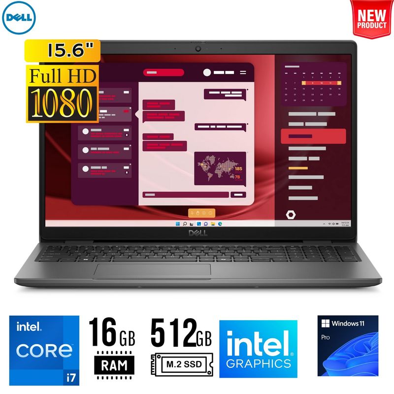 DELL - LAPTOP Dell Latitude 3000 3550 15.6" FHD Intel Core i7-1355U 16GB 512GB SSD Windows 11 Pro