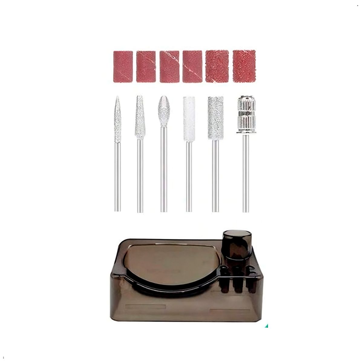 GENERICO - Pulidor De Uñas Eléctrico Portatil +Set Manicura 12 Piezas