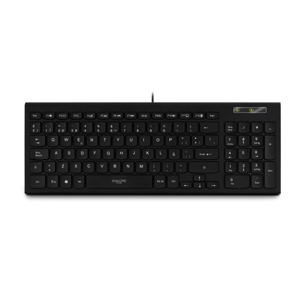ENKORE - Teclado Oficina Multimedia 96 Teclas Enkore Excel ENK 501