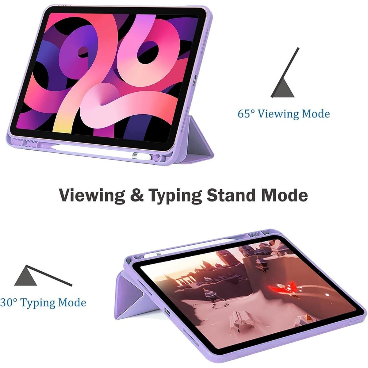 GENERICO - Funda para Ipad 6ta Gen 9.7   Imantada Lila