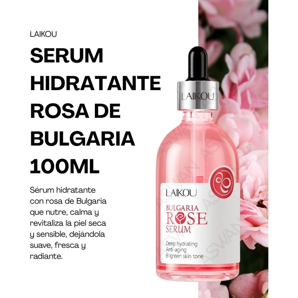 GENERICO - Serum Hidratante Rosa De Bulgaria 100ml - LAIKOU