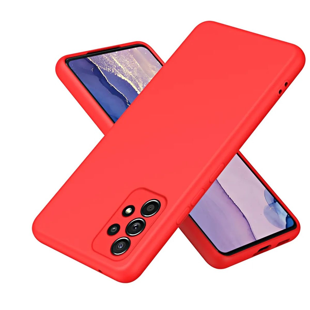 GENERICO - Funda para Xiaomi Redmi Note 14 Soft Feeling Antishock Rojo