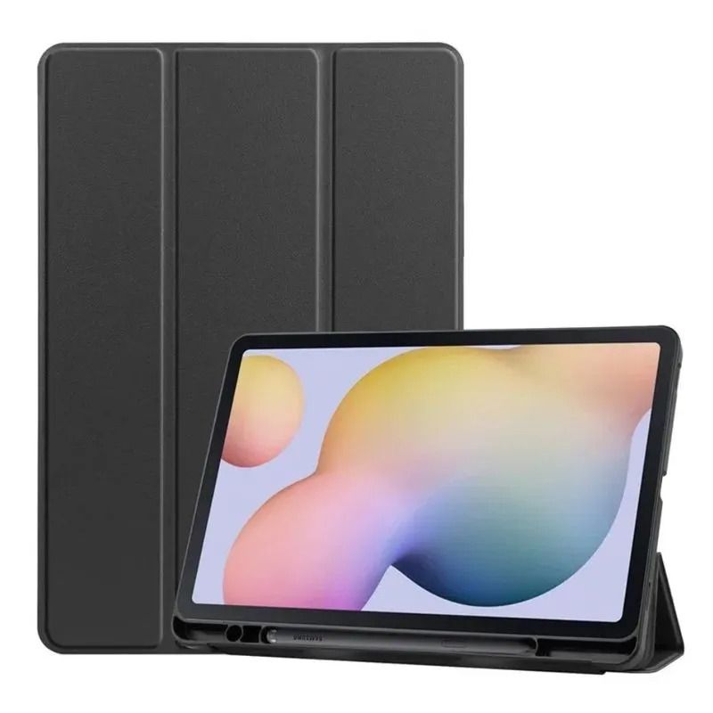 GENERICO - Funda Smart Case para Tablet Samsung A8 con Portapencil negro