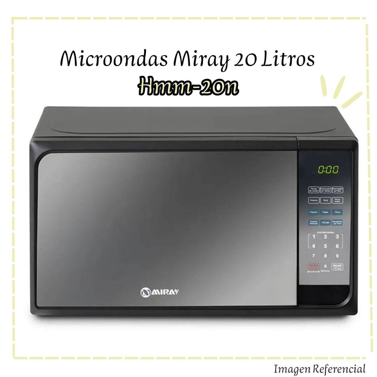 MIRAY - Microondas Miray de 20 litros  HMM-20N