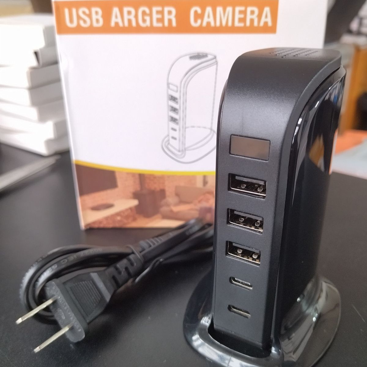 OEM - Camara Espia Wifi - Para Celular - Cargador Siempre Enchufado