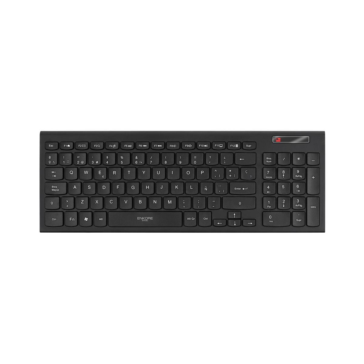 ENKORE - Teclado Oficina Inalámbrico 96 Teclas Enkore Excel ENK 701WL