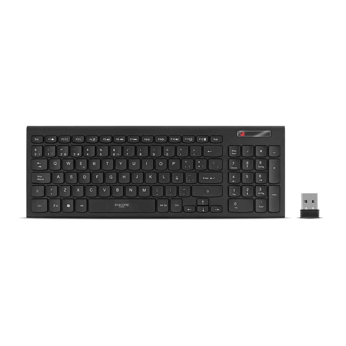 ENKORE - Teclado Oficina Inalámbrico 96 Teclas Enkore Excel ENK 701WL