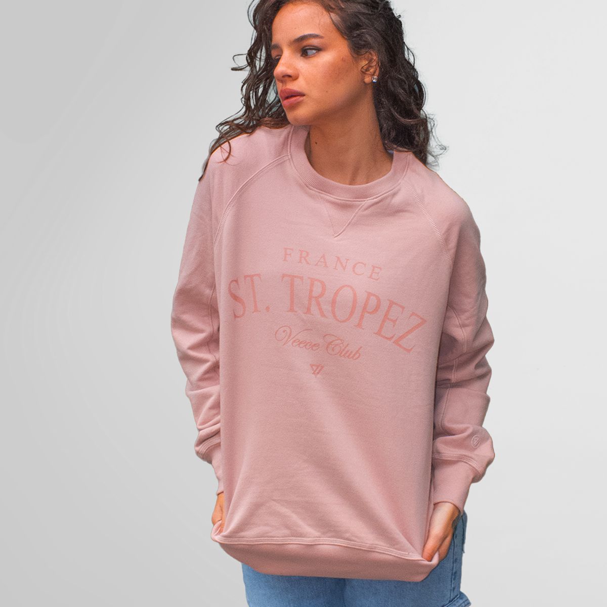 VEECE - Polera Algodón Veece Mujer Saint Tropez Crew