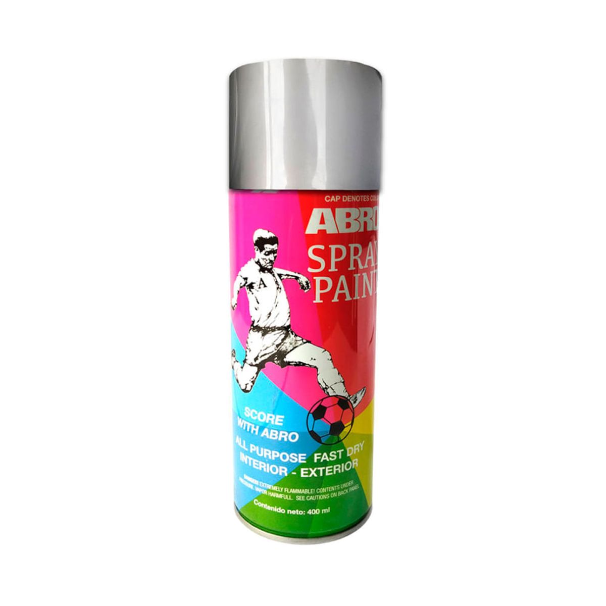 ABRO - PINTURA EN SPRAY ALUMINIO SILVER PLATEADO COD 26-C ABRO