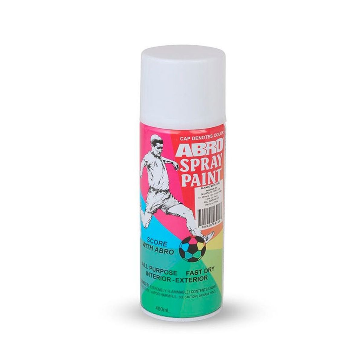 ABRO - PINTURA EN SPRAY BLANCO MATE COD 020-C  ABRO