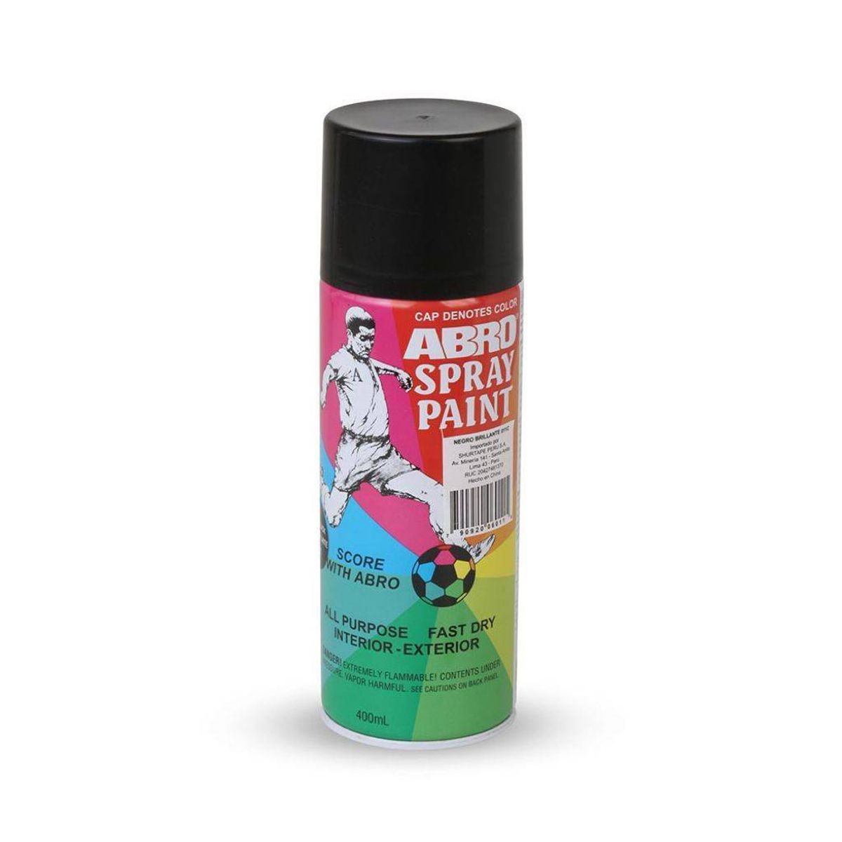ABRO - PINTURA EN SPRAY NEGRO BRILLANTE COD 011-C ABRO