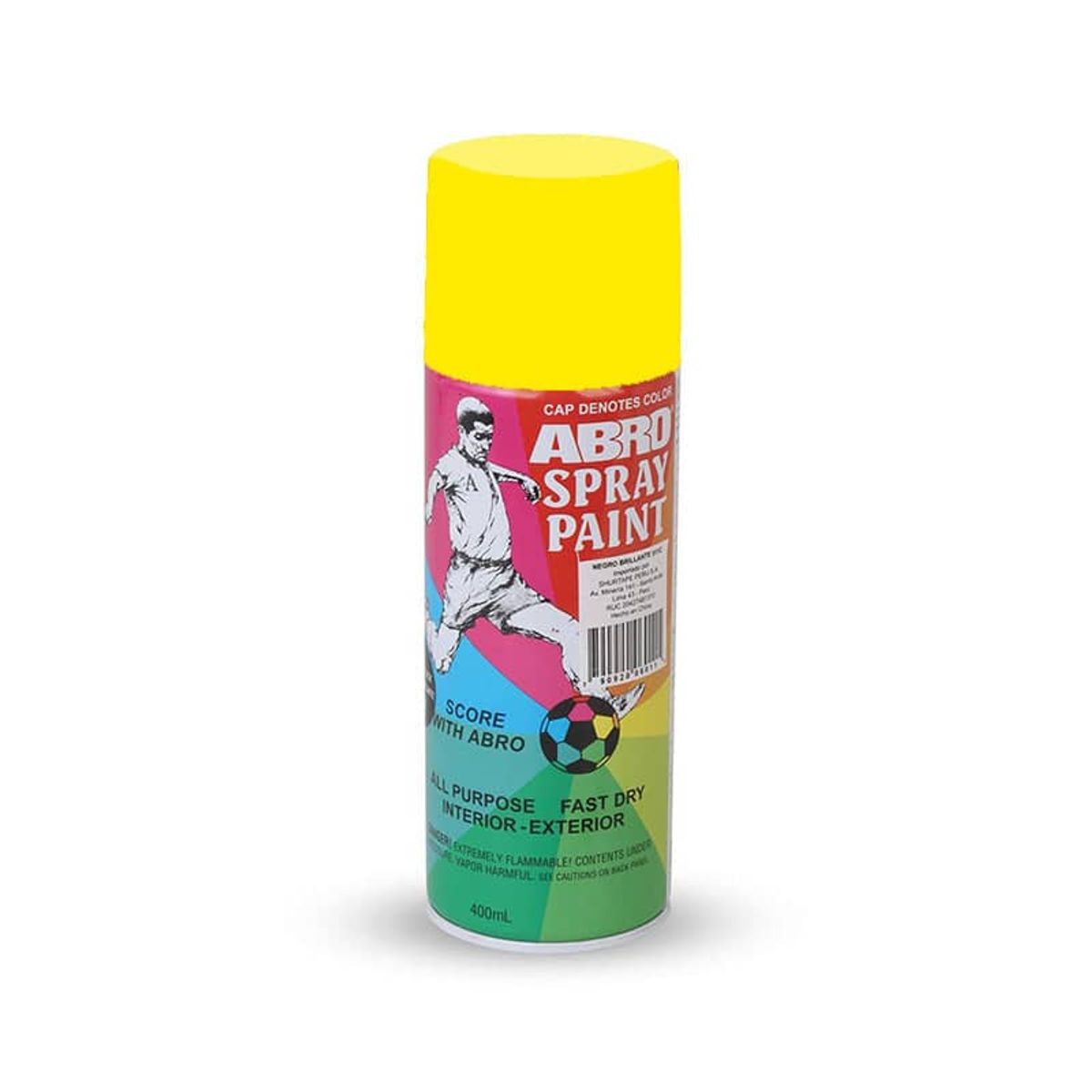 ABRO - PINTURA EN SPRAY FLUORESCENTE AMARILLO COD 101-C ABRO