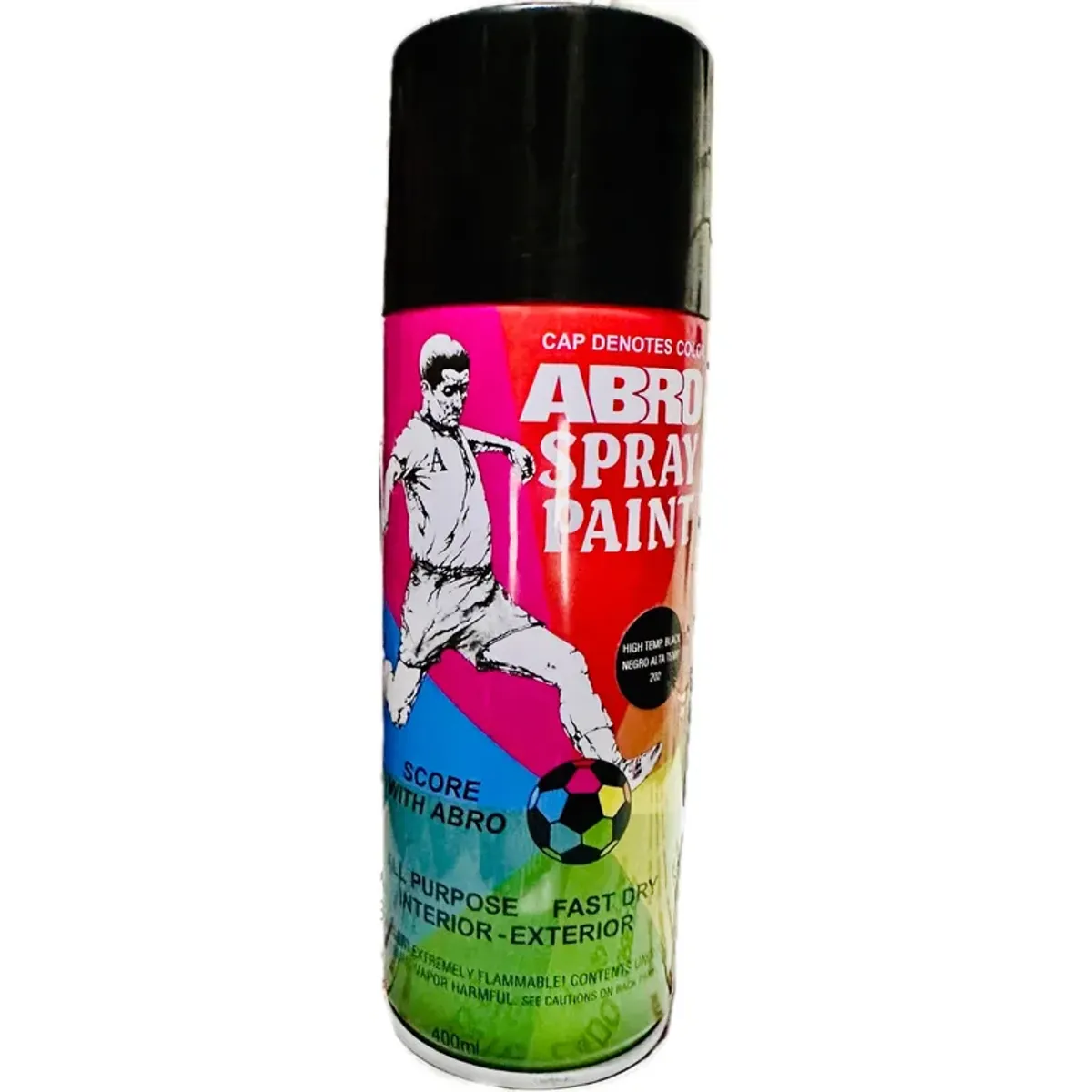 ABRO - PINTURA EN SPRAY ALTA TEMPERATURA NEGRO COD 202C ABRO