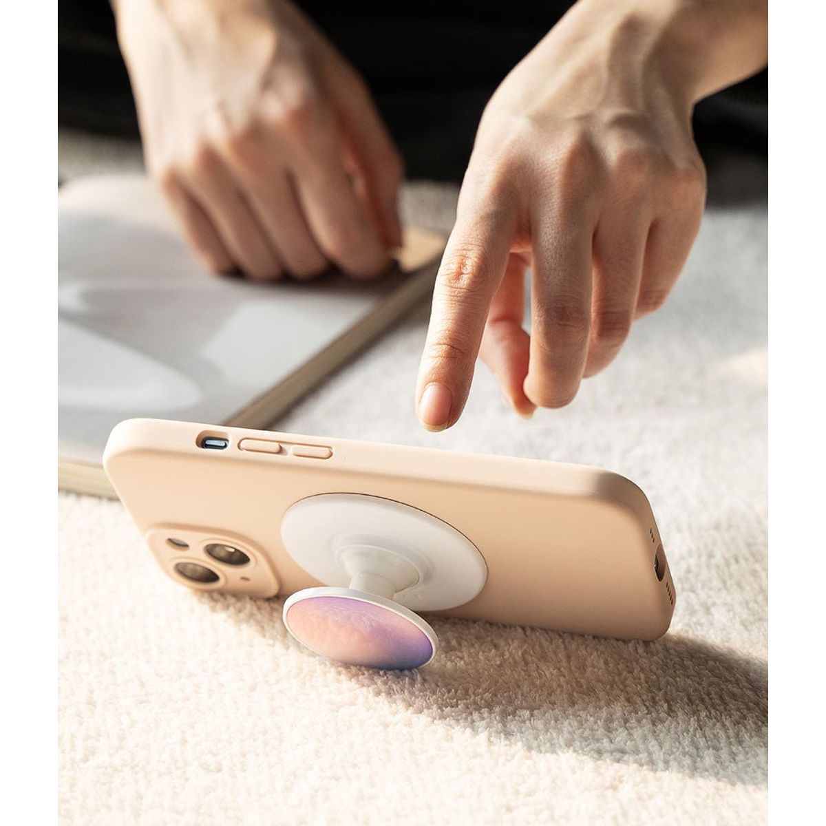 RINGKE - Sujetador Pop Socket Ringke Tok Magsafe Aurora