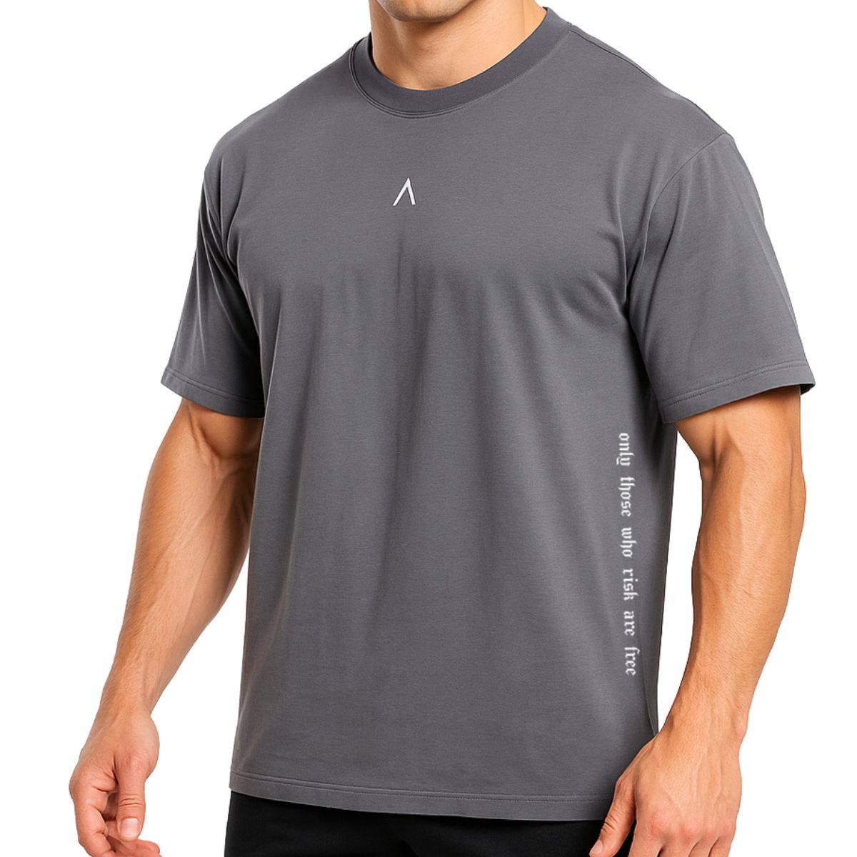 ALPHA FIT - Polo Oversize Algodon - Polo deportivo Gym - Ropa de deporte Alpha