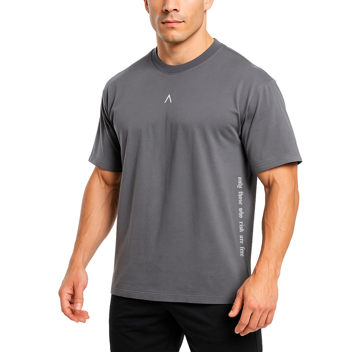ALPHA FIT - Polo Oversize Algodon - Polo deportivo Gym - Ropa de deporte Alpha
