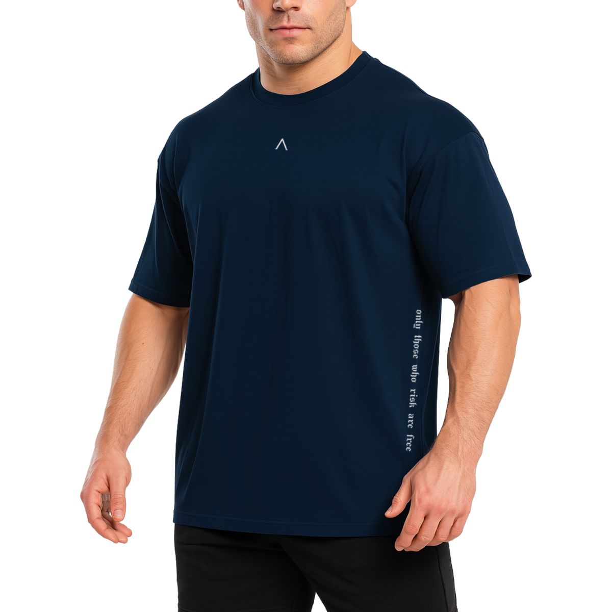ALPHA FIT - Polo Oversize Algodon - Polo deportivo Gym - Ropa de deporte Alpha