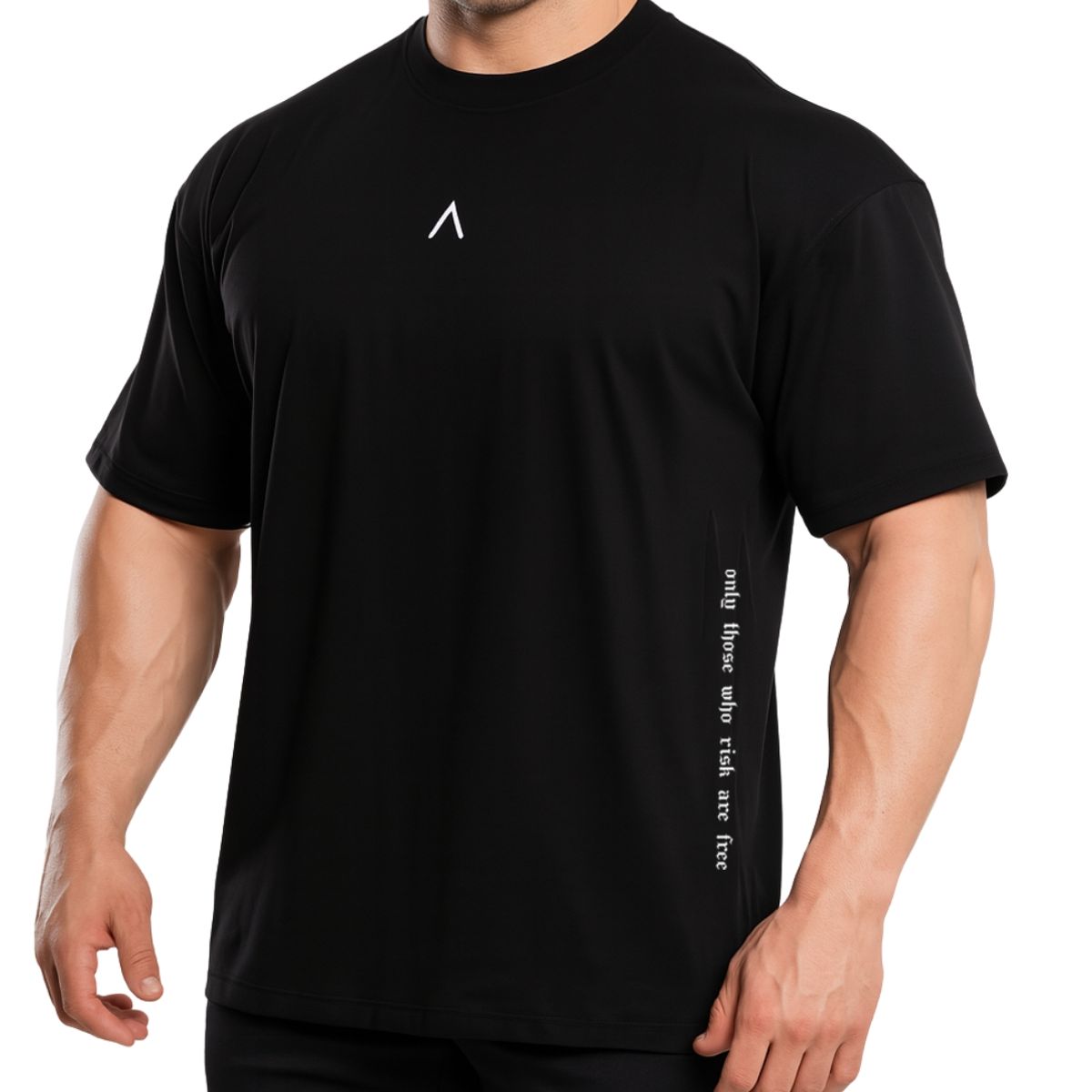 ALPHA FIT - Polo Oversize Algodon - Polo deportivo Gym - Ropa de deporte Alpha