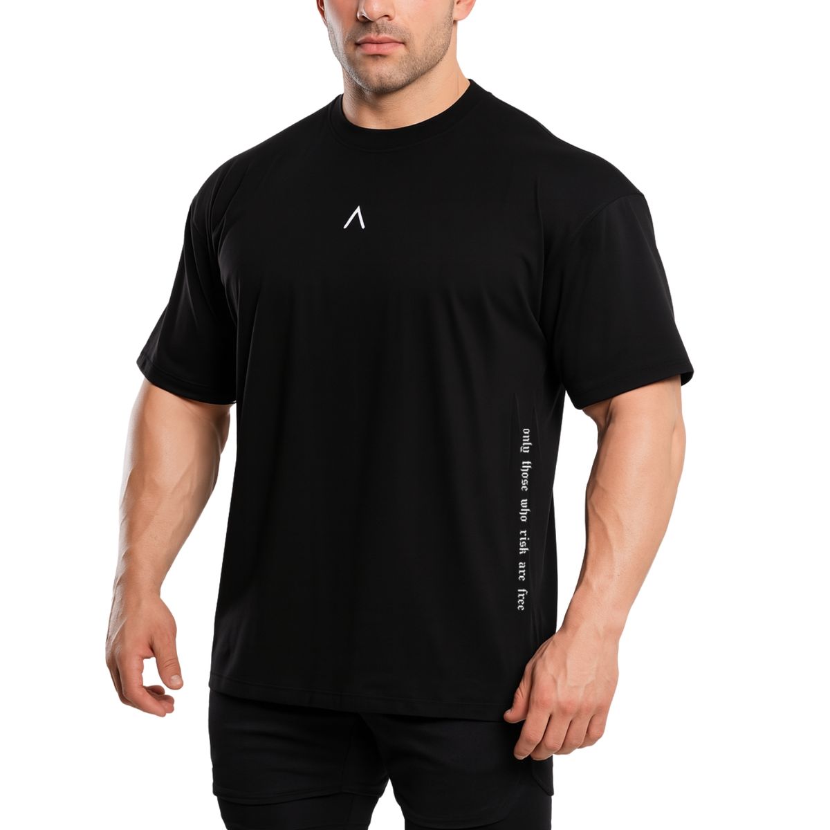 ALPHA FIT - Polo Oversize Algodon - Polo deportivo Gym - Ropa de deporte Alpha