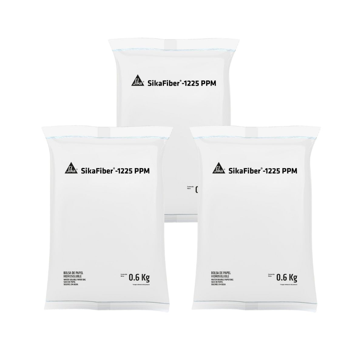 SIKA - Pack 3 Und Microfibra refuerzo en hormigón SikaFiber -1225 PPM 600G