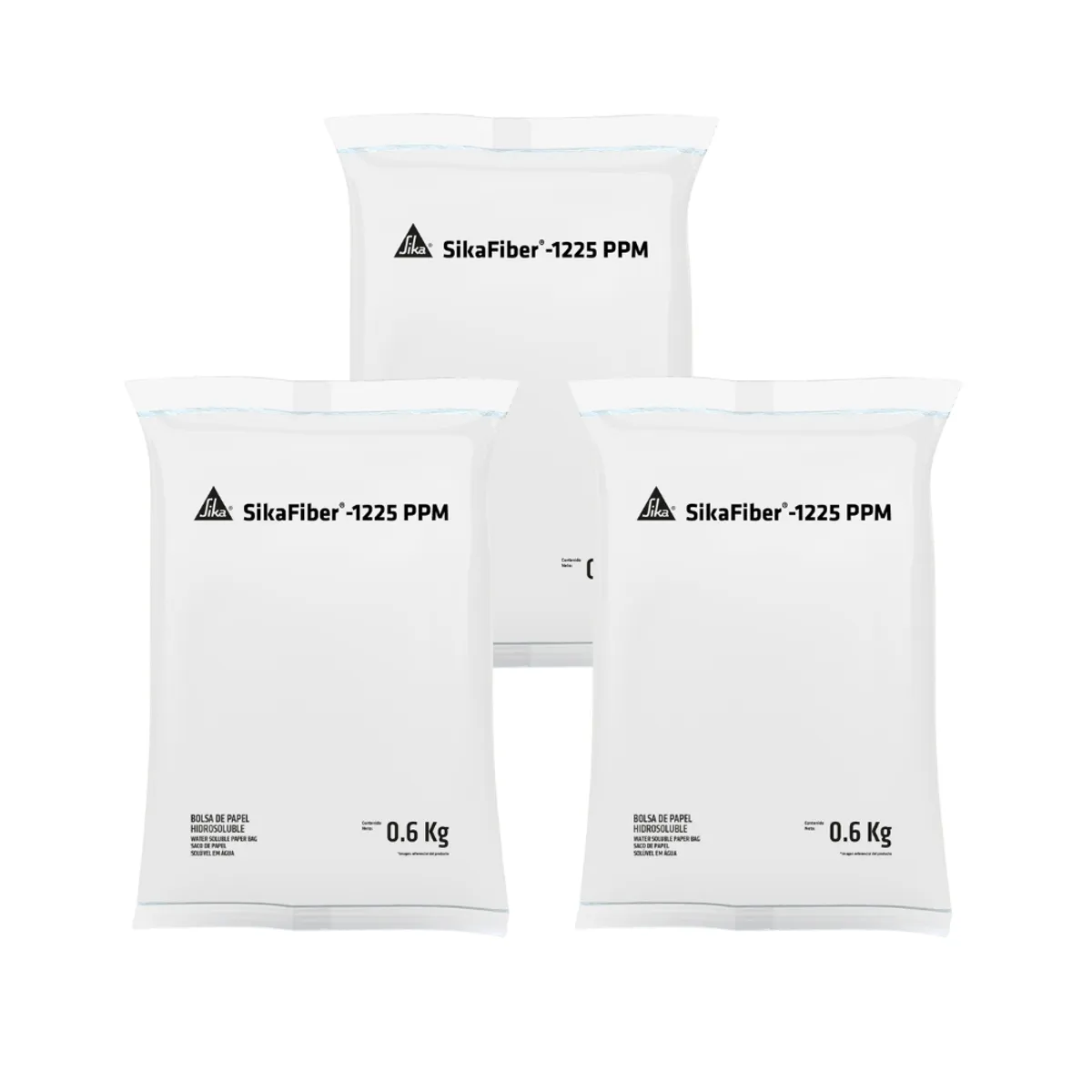 SIKA - Pack 3 Und Microfibra refuerzo en hormigón SikaFiber -1225 PPM 600G