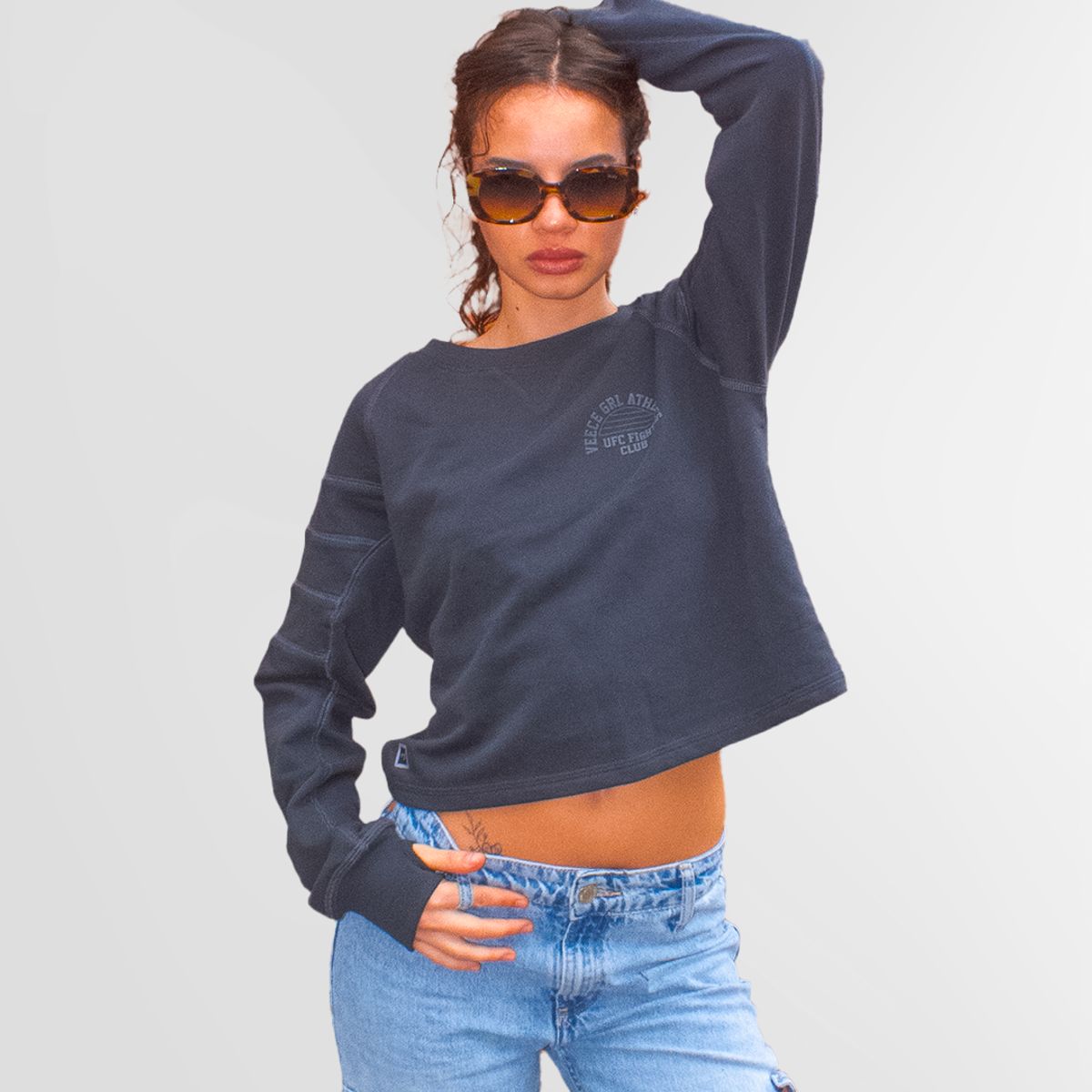 VEECE - Polera Algodón Veece Mujer UFC Fight Club Crew