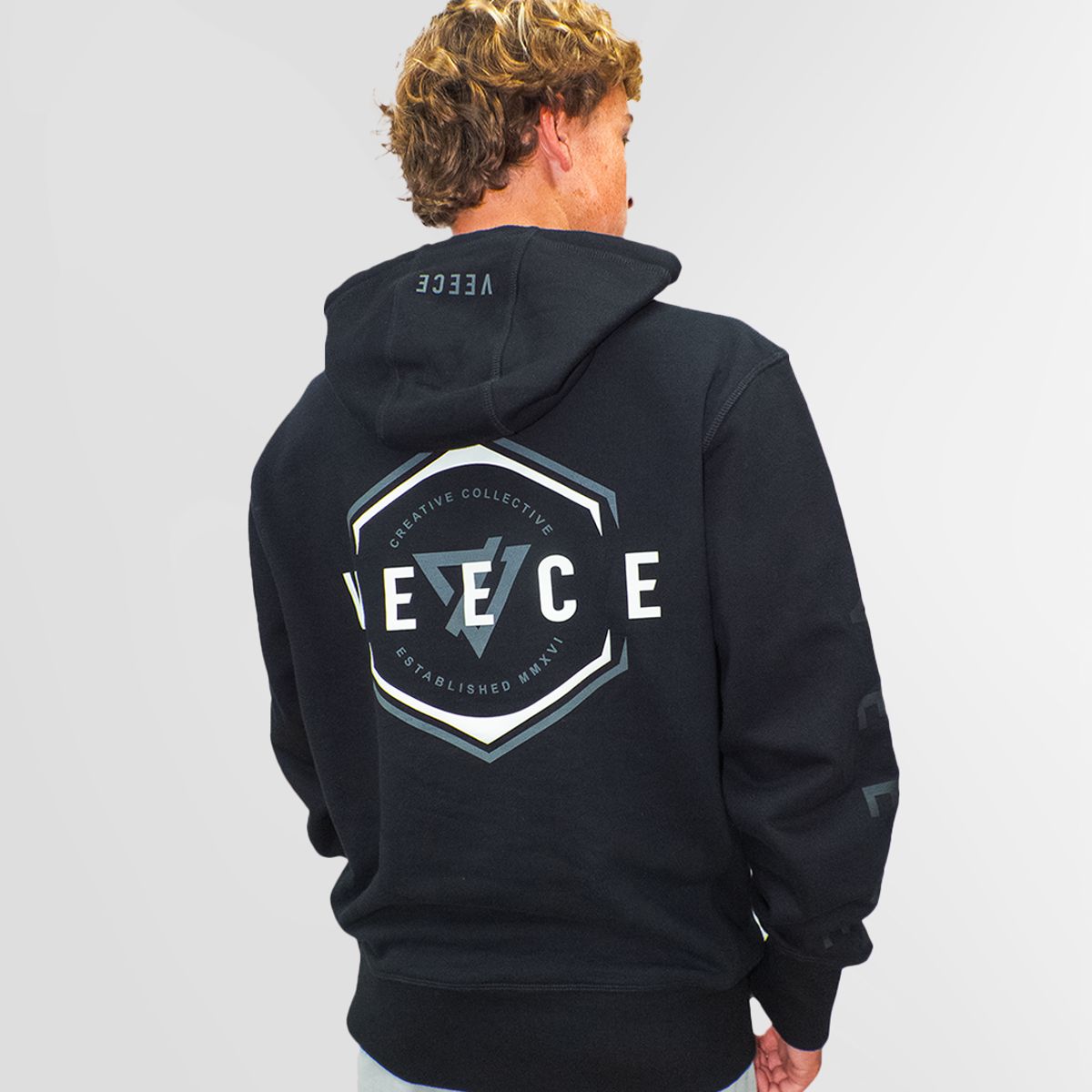 VEECE - Polera Algodón Veece Hombre Bottoms Up Hood