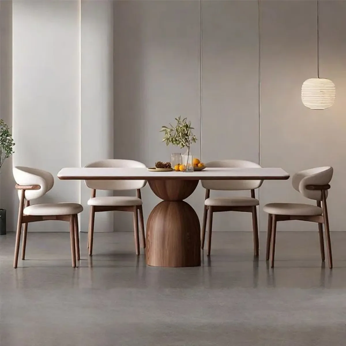 STIL NOVO - JUEGO DE COMEDOR 6 SILLAS CAMILA BEIGE CLARO