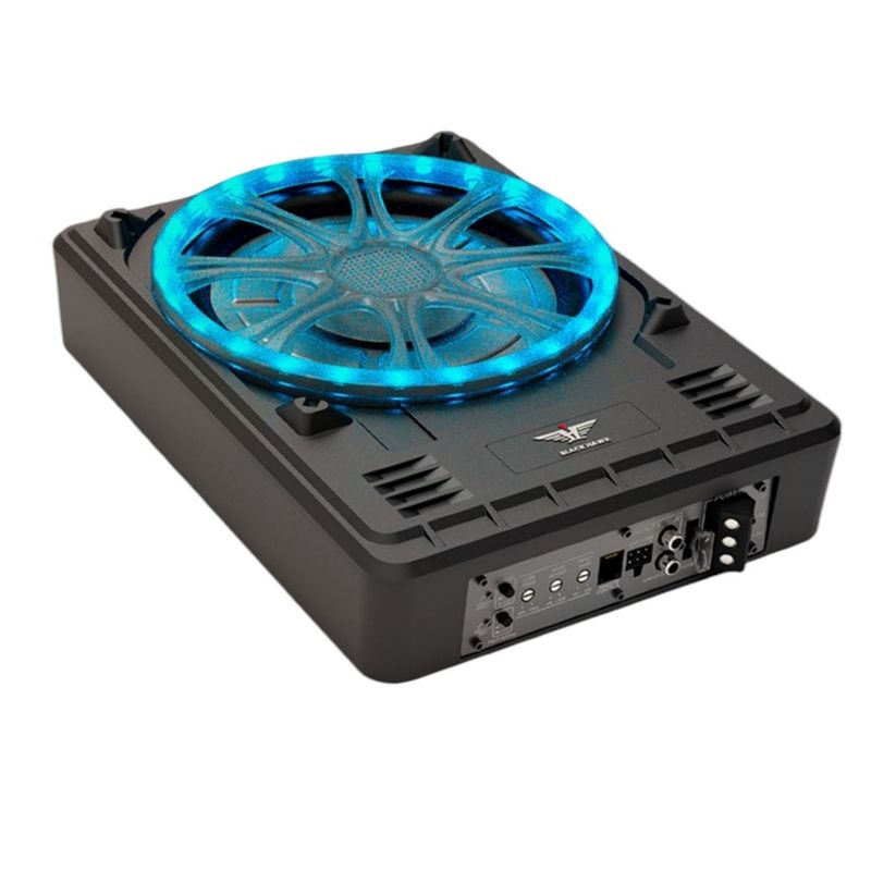 BLACK HAWK - Subwoofer Activo Amplificado con Luz Led  Black Hawk 10 Pulgadas 800w