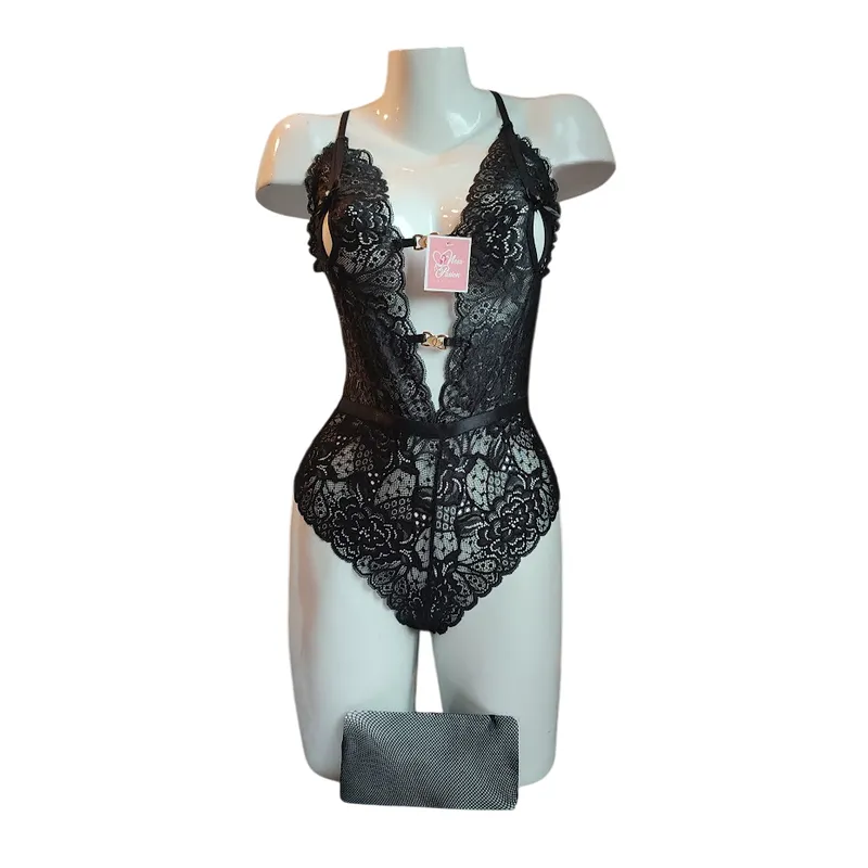 GENERICO - BODY LENCERIA DE ENCAJE SIEMPRE LISTA SEXY