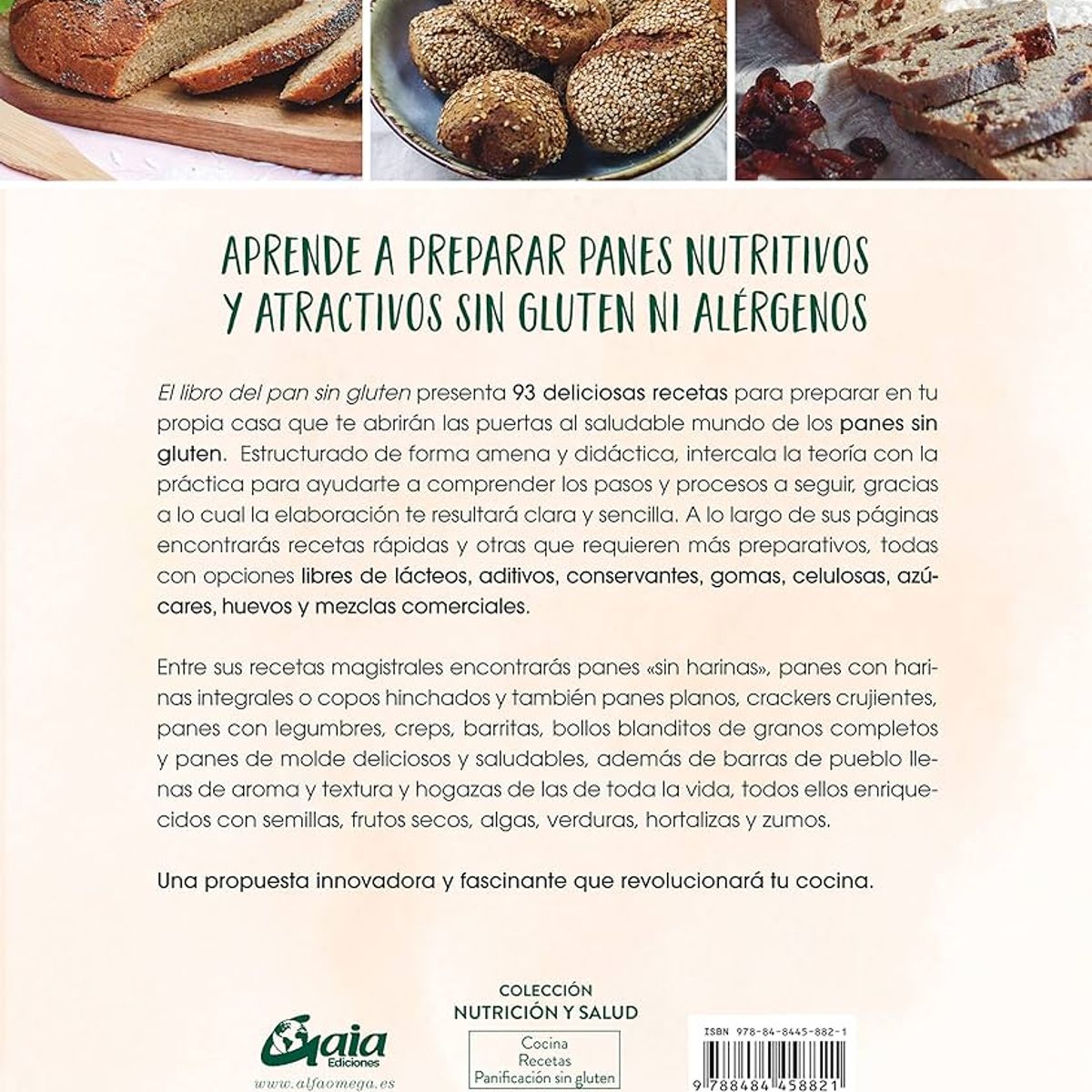 GAIA - El libro del pan sin gluten - Cocina