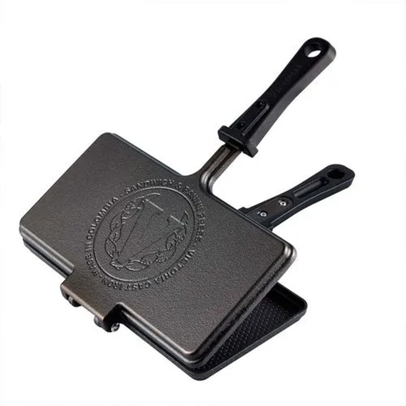 VICTORIA - SANDUCHERA DOBLE DE HIERRO FUNDIDO CURADA VICTORIA