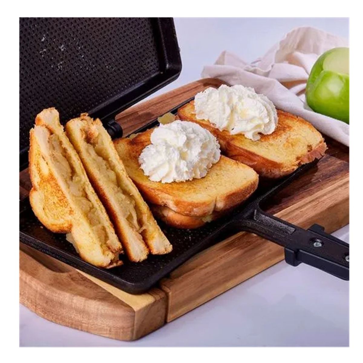 VICTORIA - SANDUCHERA DOBLE DE HIERRO FUNDIDO CURADA VICTORIA