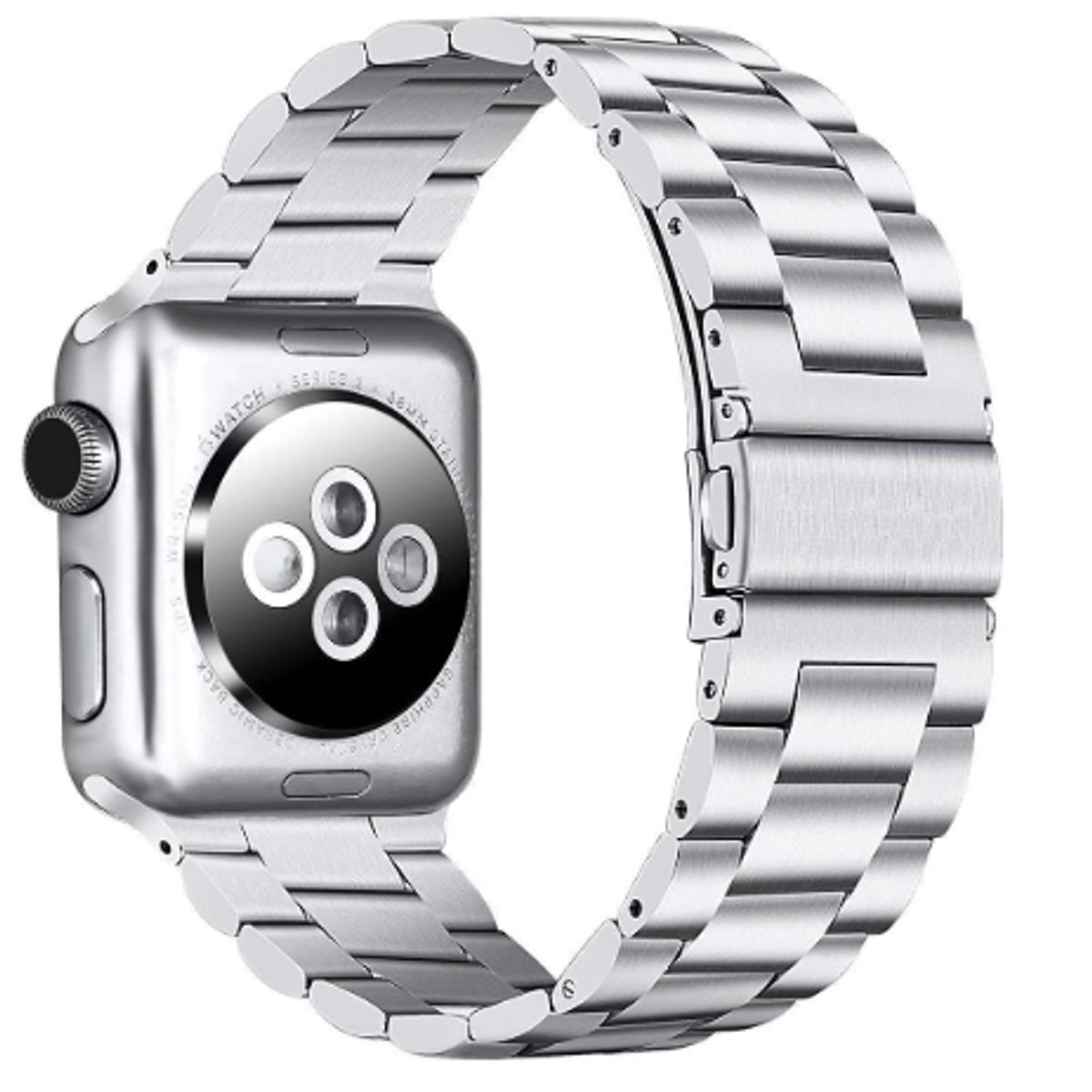 GENERICO - Correa Acero Eslabón Clásico para Apple Watch 49mm - PLATEADO