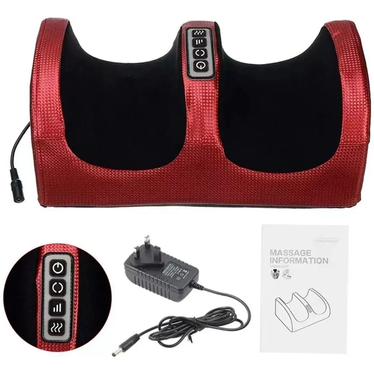 GENERICO - Masajeador Eléctrico para Pies y Piernas con Infrarrojo