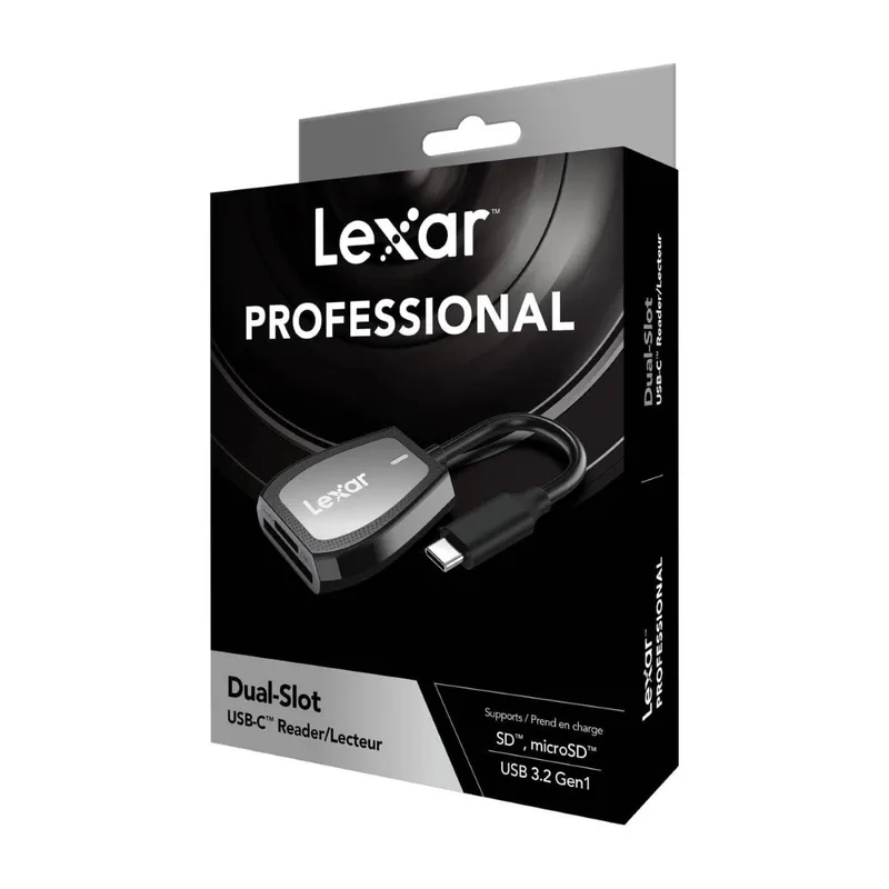 LEXAR - Lector de Memorias Profesional SD Micro SD USB32 Tipo C Lexar