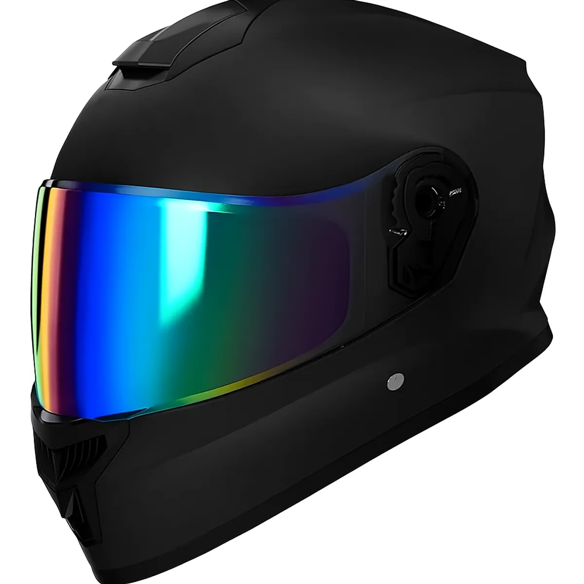 GENERICO - CASCO REVOX MOTO CERTIFICADO DOBLE VISOR MATE IRIDIUM