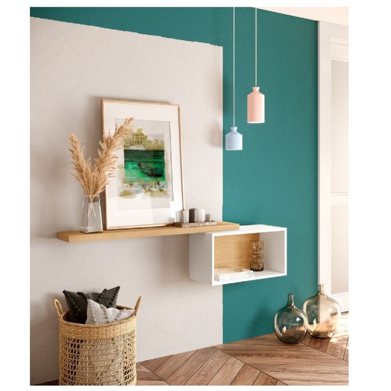 TU MESITA - Recibidor Clásico Flotante Gaspar color BlancoDuna TU MESITA