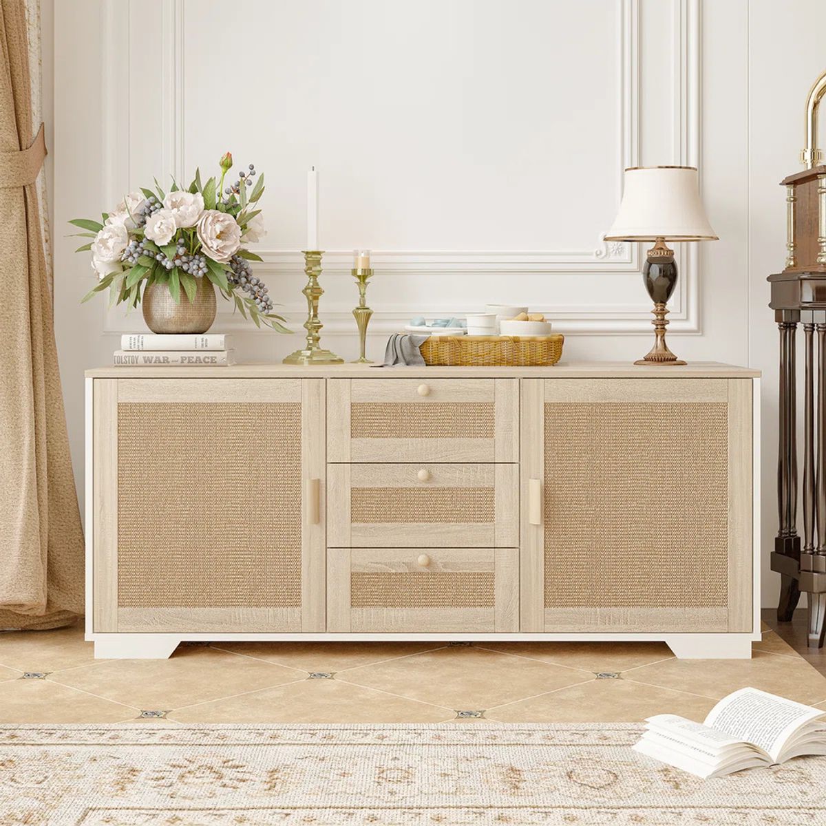 TU MESITA - Muebles de Gato con Espacio para Arenero Nori RovereBlanco TU MESITA