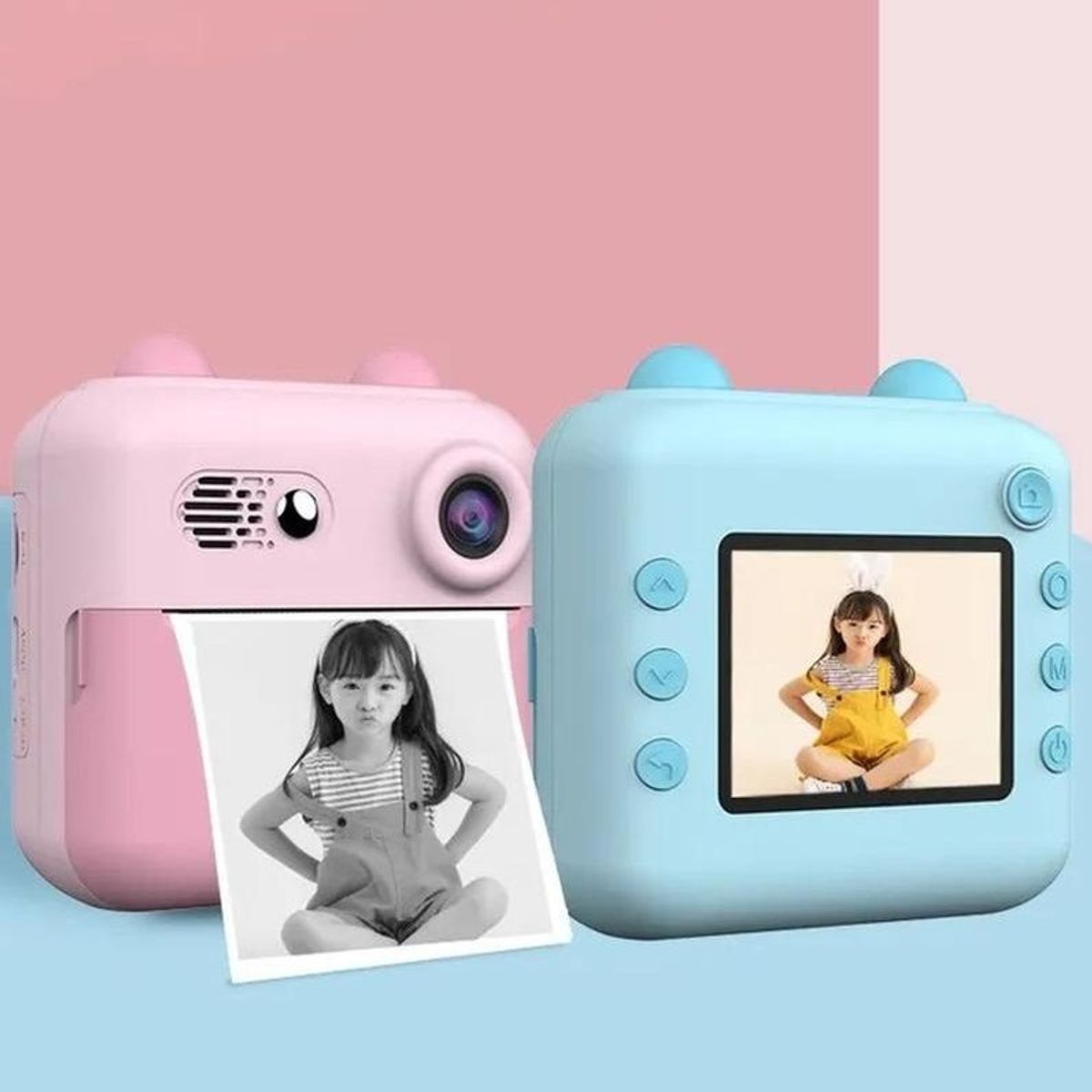 GENERICO - Cámara Digital para Niños con Impresión Instantánea Pantalla HD y Juegos Integrados