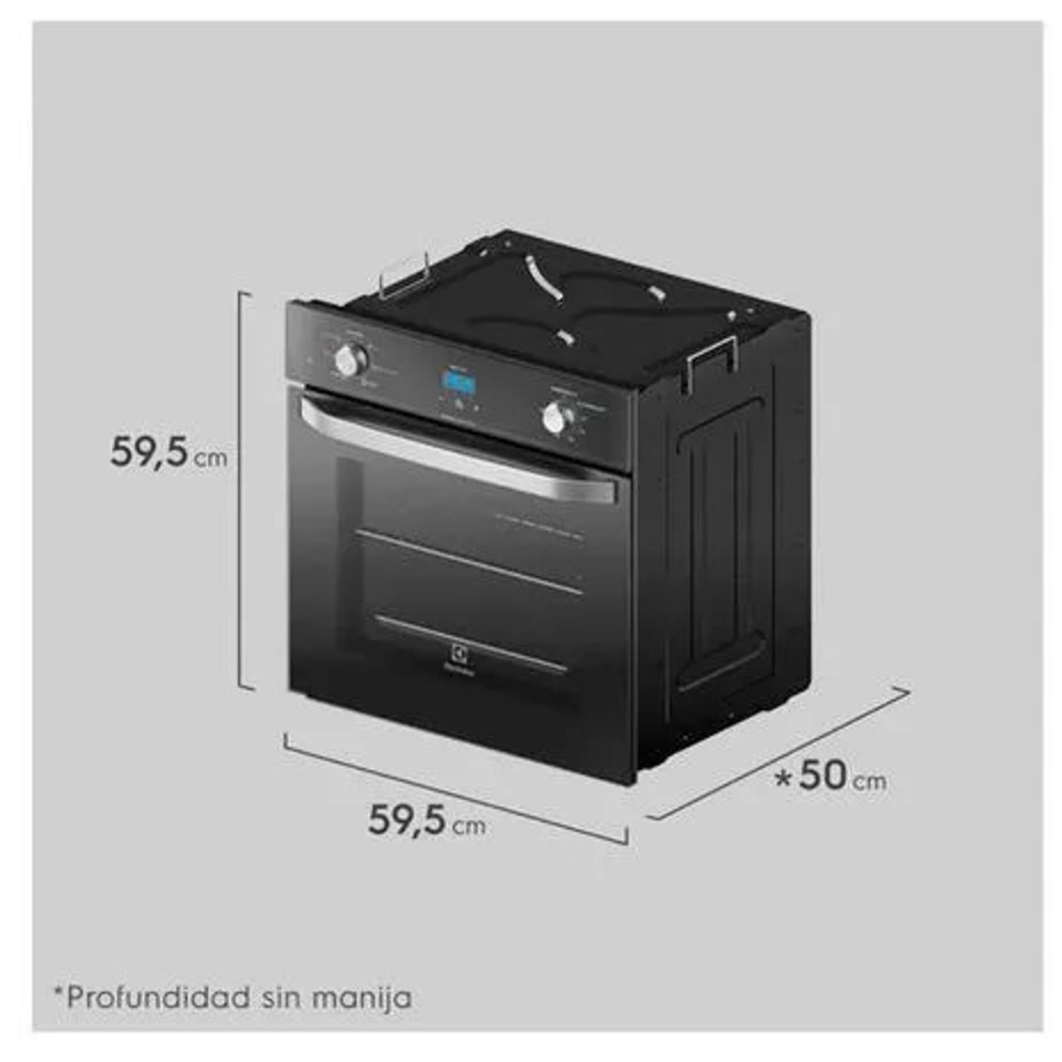 ELECTROLUX - Horno Empotrable Digital 59L Electrolux EOEI24H2TUB Negro