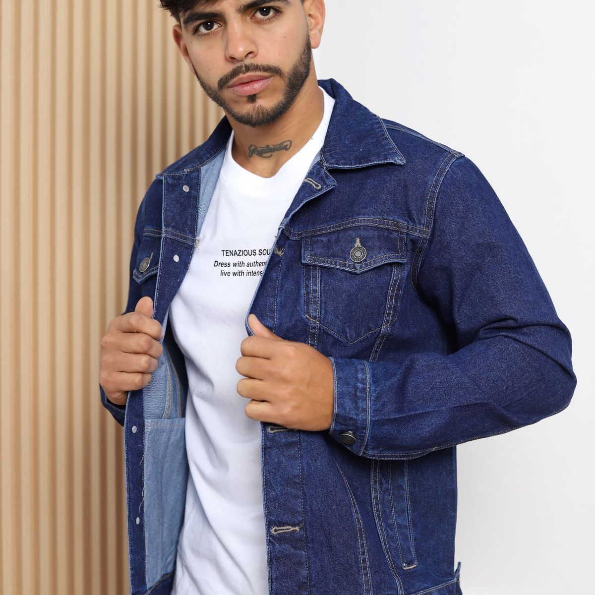 QH - Casaca Denim Clásica para Hombre