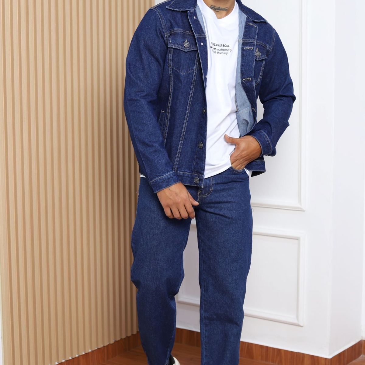 QH - Casaca Denim Clásica para Hombre