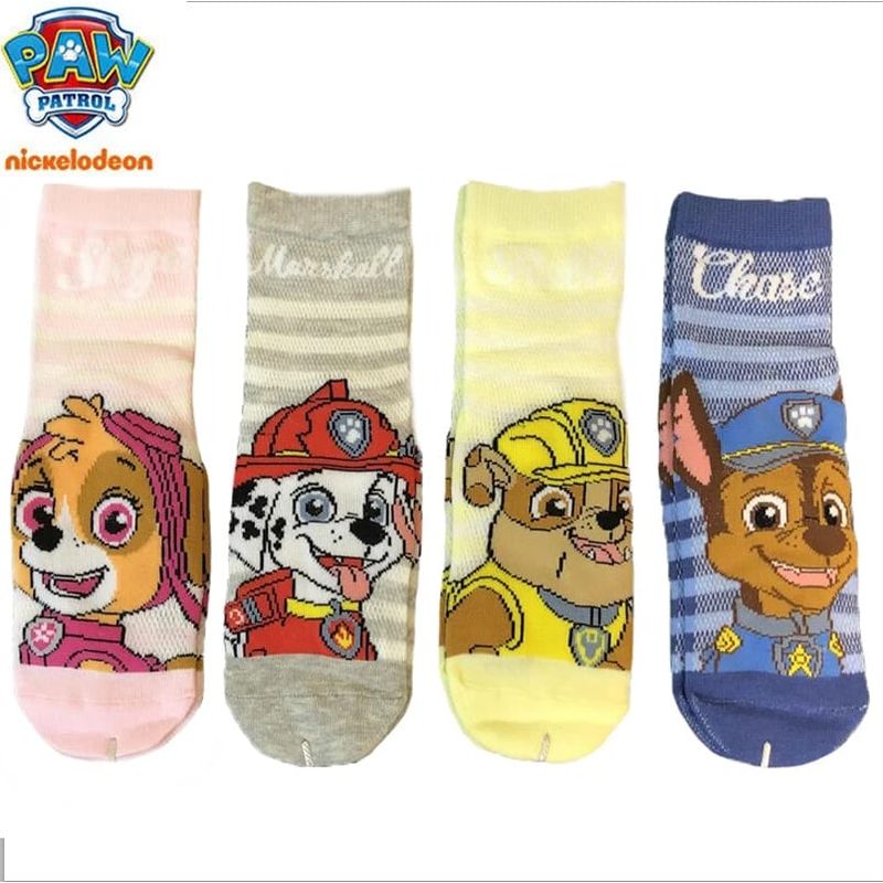 GENERICO - MEDIAS PAW PATROL PACK X4 (2 A 4 AÑOS)