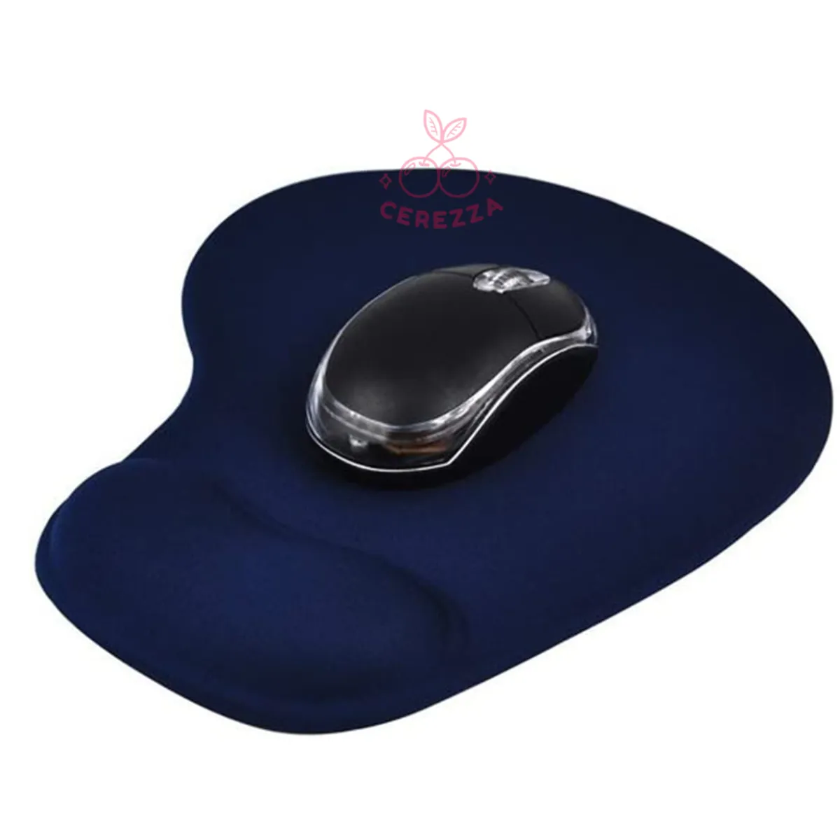 GENERICO - MOUSE PAD ERGONOMICO CON SOPORTE ALMOHADILLA DE GEL AZUL