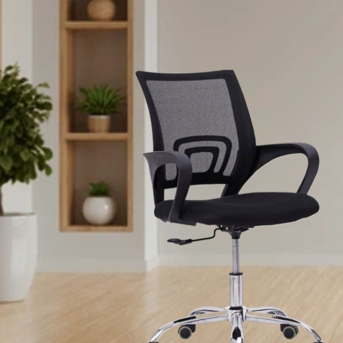GENERICO - SILLA OFICINA ESCRITORIO GIRATORIO ERGONÓMICA TRANSPIRABLE BASE DE ACERO