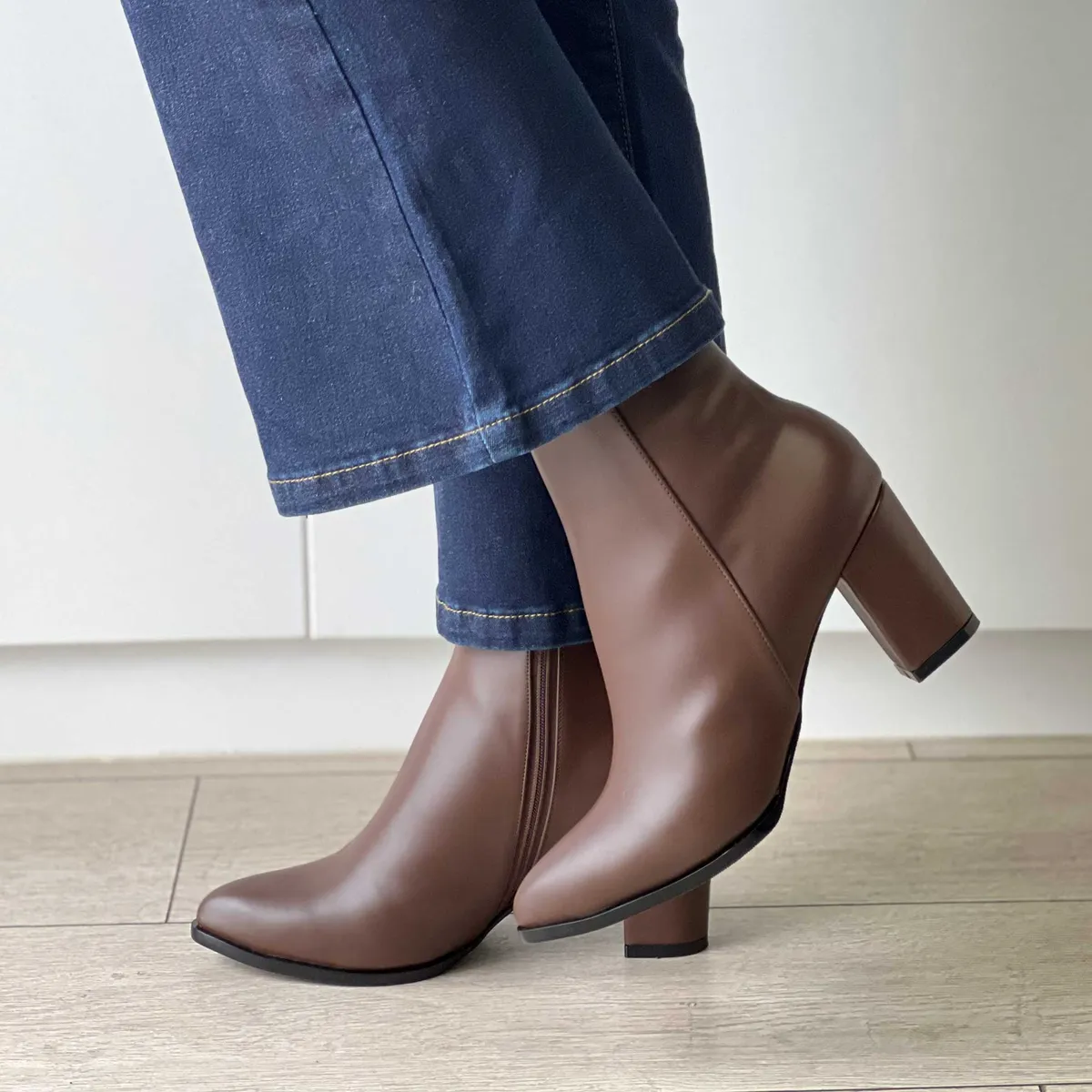 GENERICO - BOTIN MARRON ITALA PARA MUJER TACO 7